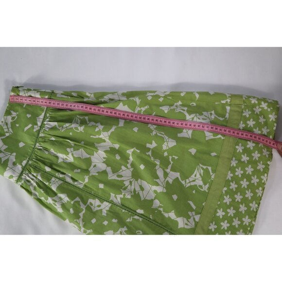 Apt 9 Women's Green & White Floral Print Skirt Size 8 - Picture 9 of 9